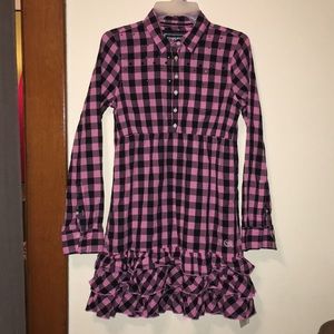 Pink Victoria Secret Black/Pink Plaid Dress